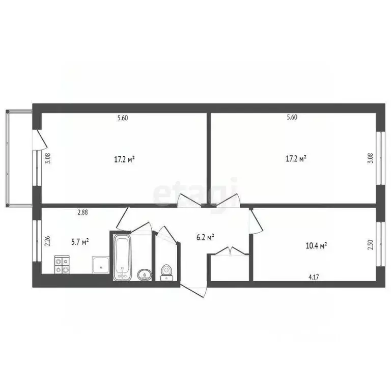 3-к кв. Камчатский край, Петропавловск-Камчатский Звездная ул., 8А ... - Фото 1