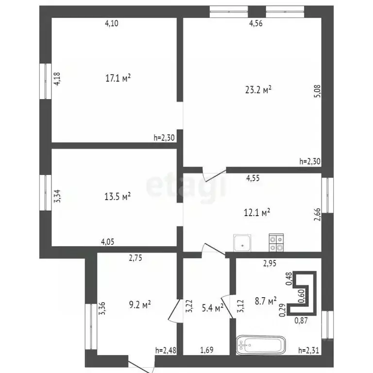 Дом в Кемеровская область, Топки Кузнецкая ул., 64 (96 м) - Фото 1