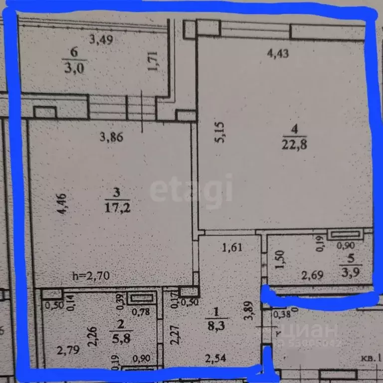 2-к кв. Забайкальский край, Чита ул. Шилова, 43 (58.0 м) - Фото 2