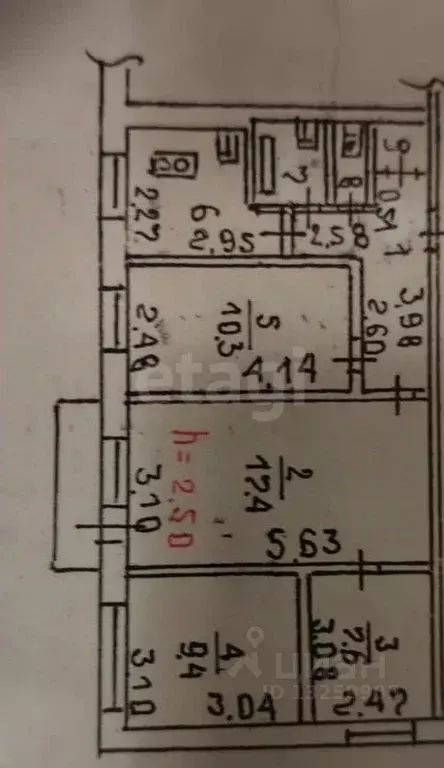 4-к кв. Липецкая область, Липецк Звездная ул., 8 (61.2 м) - Фото 2