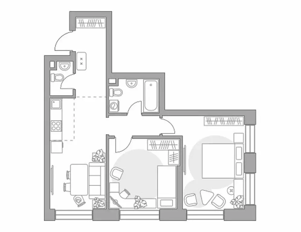 3-комнатная квартира: Москва, Дубининская улица, 27с3 (64.33 м) - Фото 0