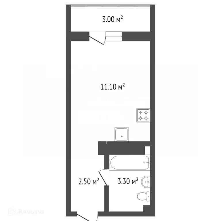 Продаётся квартира-студия, 20.9 м - Фото 0
