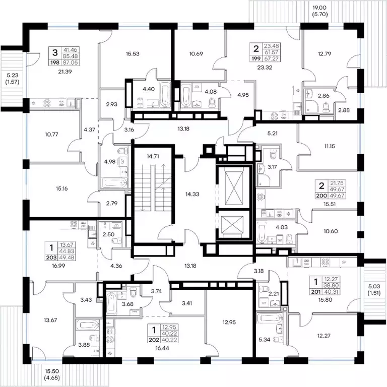 1-к кв. Татарстан, Казань Глоракс Премиум Экосити жилой комплекс ... - Фото 2