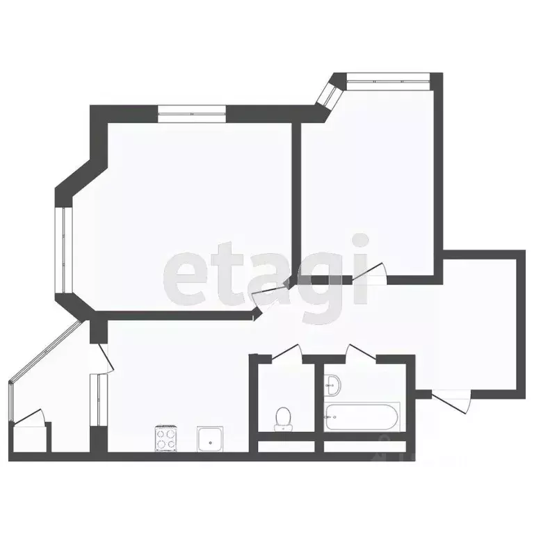 2-к кв. Тюменская область, Тюмень Первомайская ул., 50 (66.7 м) - Фото 1