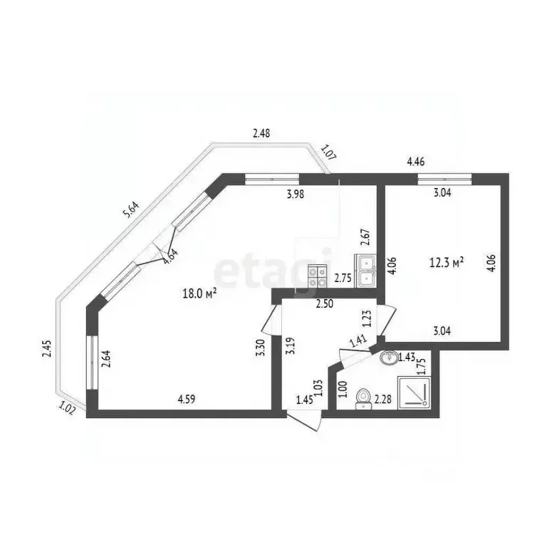 1-к кв. Краснодарский край, Геленджик городской округ, с. Кабардинка ... - Фото 2