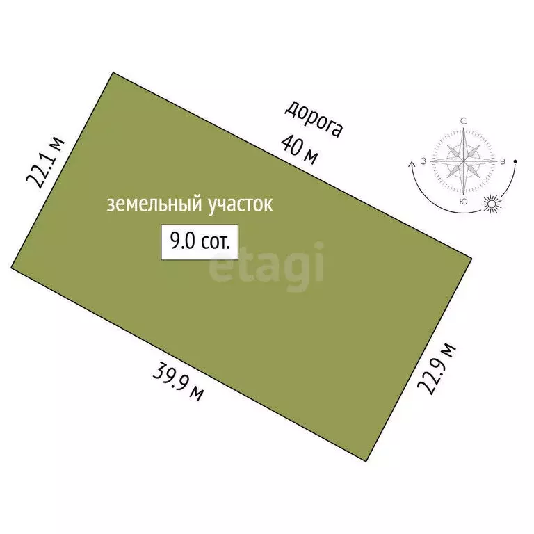 Участок в Борки, Луговая улица (9 м) - Фото 0