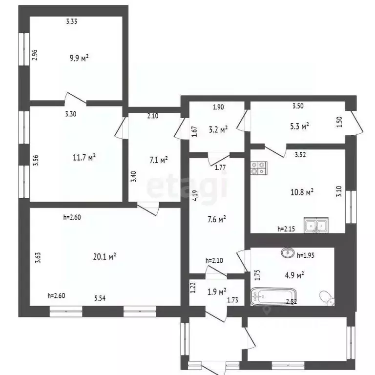 5-к кв. Воронежская область, Борисоглебск ул. 217-й Стрелковой ... - Фото 1