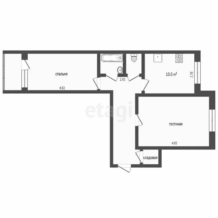 2-комнатная квартира: Тюмень, улица 30 лет Победы, 96 (56 м) - Фото 0