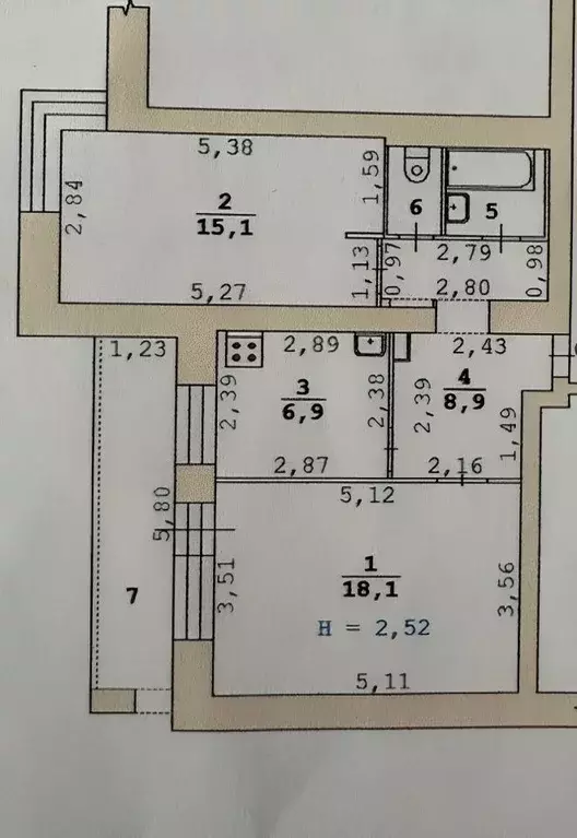 2-к кв. Свердловская область, Екатеринбург ул. Фурманова, 125 (52.0 м) - Фото 0