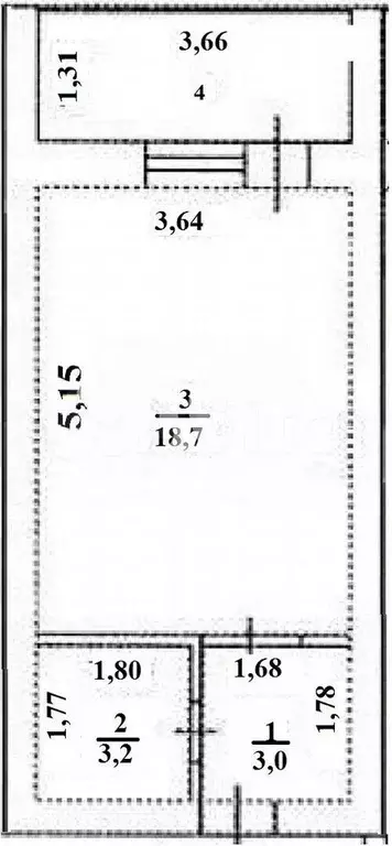 Квартира-студия, 25 м, 8/9 эт. - Фото 0