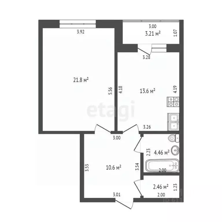 1-к кв. Мордовия, Саранск ул. Фурманова, 27 (53.2 м) - Фото 0