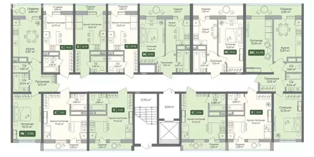 1-комнатная квартира: Краснодар, улица Шевцова, 6 (37.85 м) - Фото 0