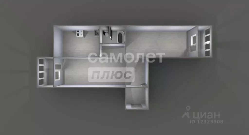 2-к кв. Московская область, Подольск Красногвардейский бул., 37 (47.2 ... - Фото 1