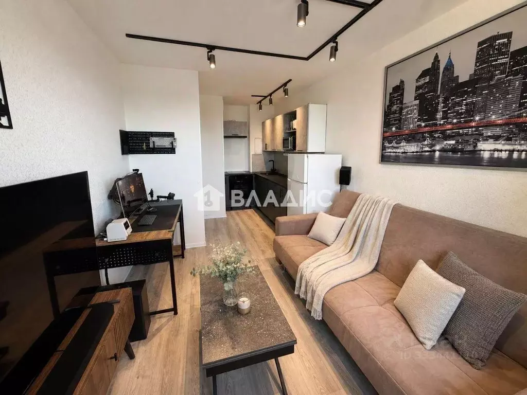 Квартира, 1 комната, 34.4 м - Фото 1