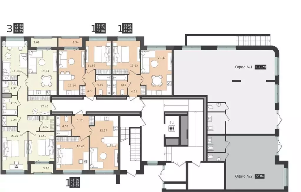 1-к кв. Московская область, Химки Клязьма-Старбеево мкр, Мишино кв-л,  ... - Фото 2