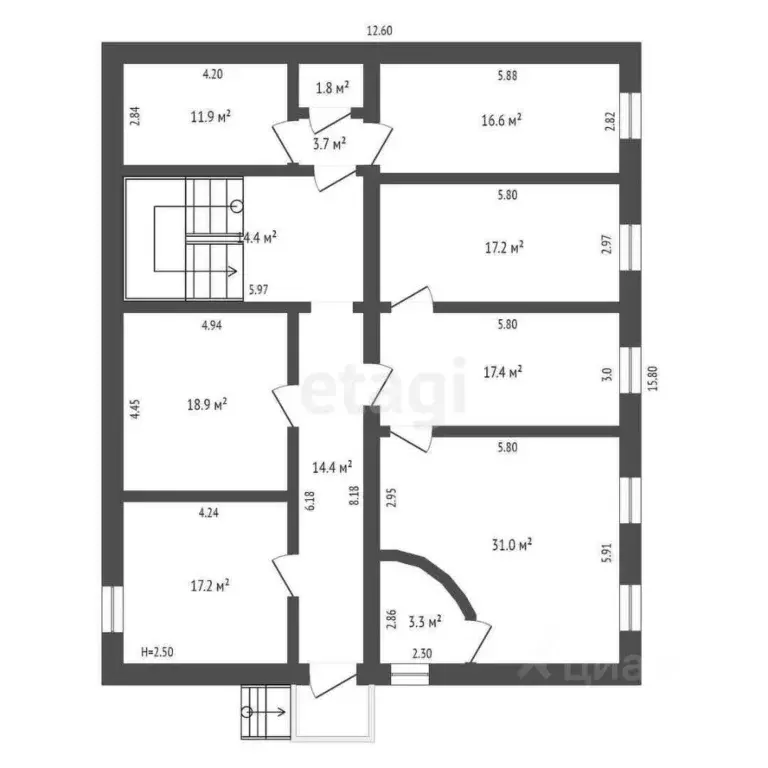 Офис в Ямало-Ненецкий АО, Новый Уренгой Больничный пер., 3/2 (550 м) - Фото 2