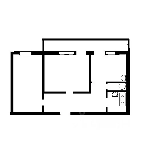2-к кв. Воронежская область, Воронеж Новгородская ул., 121 (48.0 м) - Фото 2