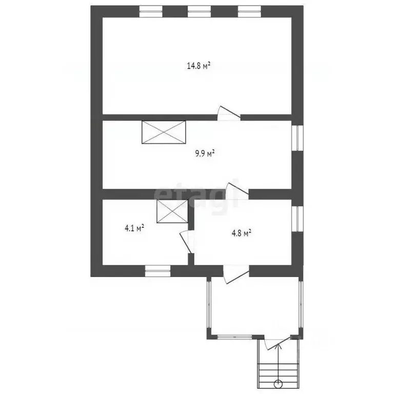3-к кв. Воронежская область, Борисоглебск Устиновская ул., 43 (45.0 м) - Фото 2