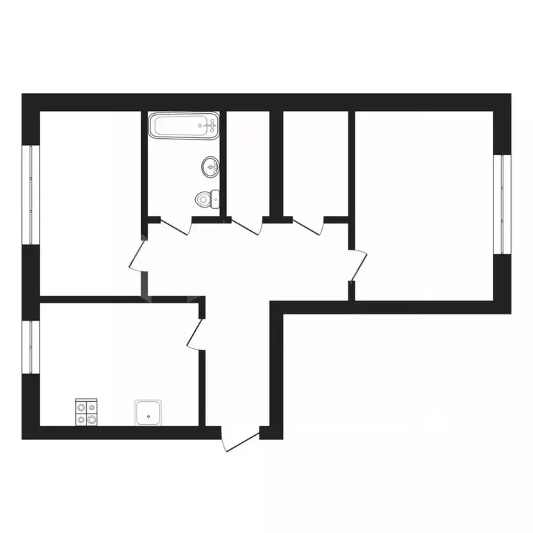 2-к кв. Тюменская область, Тюмень ул. Избышева, 6 (54.8 м) - Фото 2
