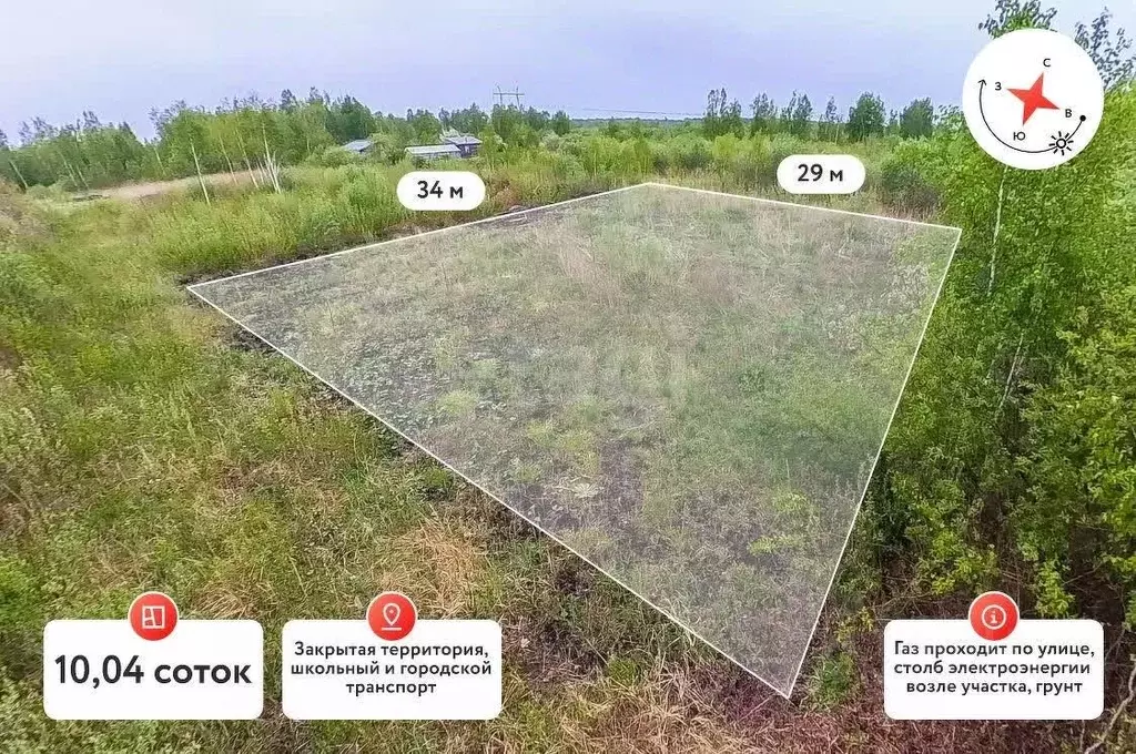 Участок в Тюменская область, Тюмень Светлое садовое товарищество,  ... - Фото 1