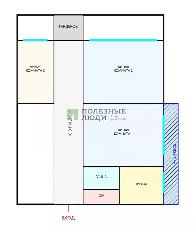 3-к кв. Иркутская область, Ангарск 212-й кв-л, 9 (69.6 м) - Фото 2