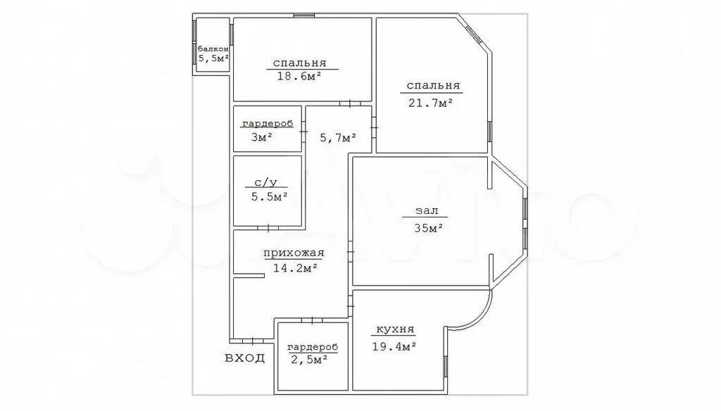 3-к. квартира, 132 м, 7/8 эт. - Фото 0