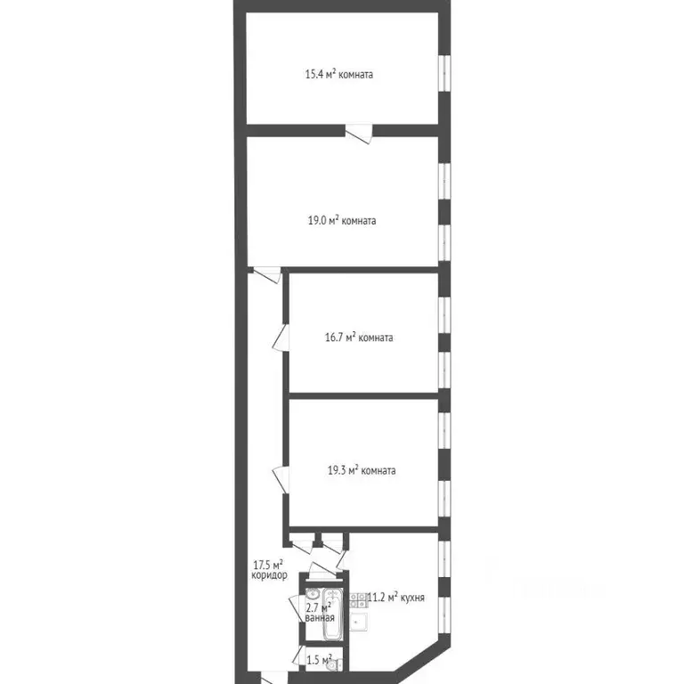 4-к кв. Санкт-Петербург Загородный просп., 22 (105.0 м) - Фото 2