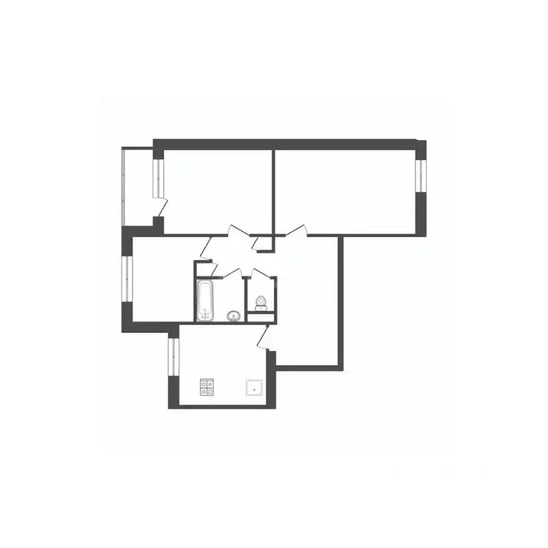 3-к кв. Белгородская область, Белгород 10-й мкр, ул. 60 лет Октября, ... - Фото 2