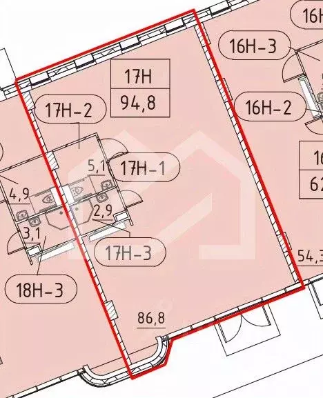 Торговая площадь в Москва Марк жилой комплекс, к2 (95 м) - Фото 2