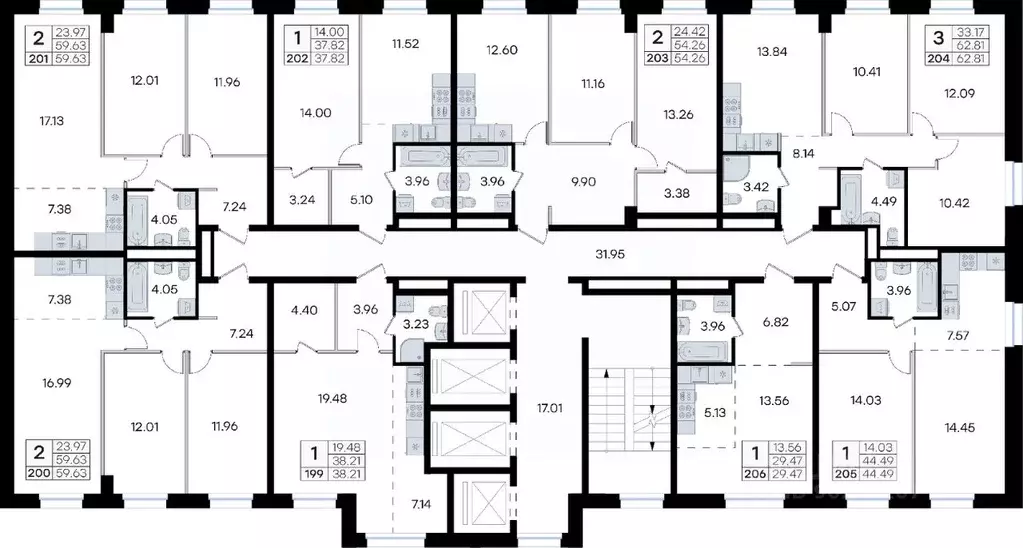 2-к кв. Приморский край, Владивосток ул. Тухачевского, 80 (59.63 м) - Фото 2
