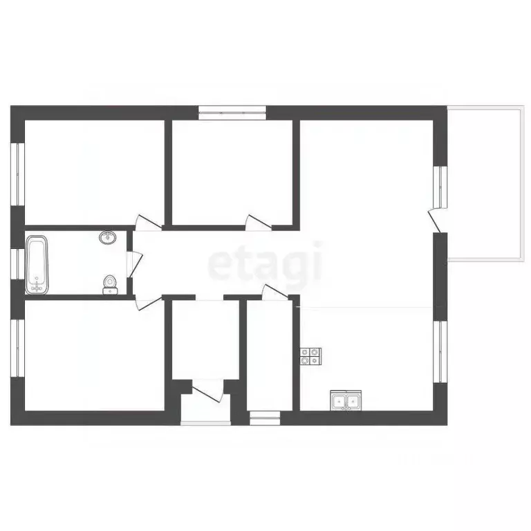 Дом в Тюменская область, Тюменский муниципальный округ, д. Зубарева ... - Фото 2