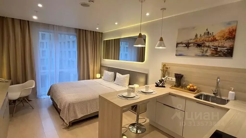 Студия Санкт-Петербург Социалистическая ул., 21 (27.0 м) - Фото 1