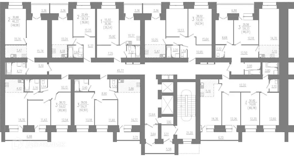 Продаётся 3-к квартира, 66.21 м - Фото 1