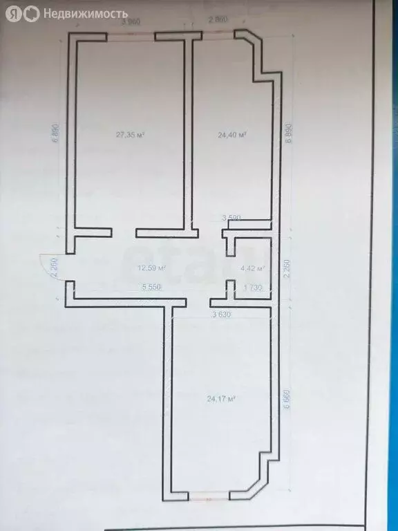 2-комнатная квартира: Махачкала, улица Надира Абилова, 9 (92 м) - Фото 1