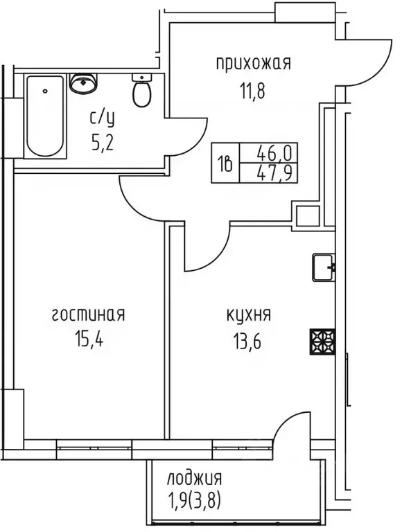 1-к кв. Саха (Якутия), Якутск просп. Михаила Николаева, 3к5А (47.9 м) - Фото 1