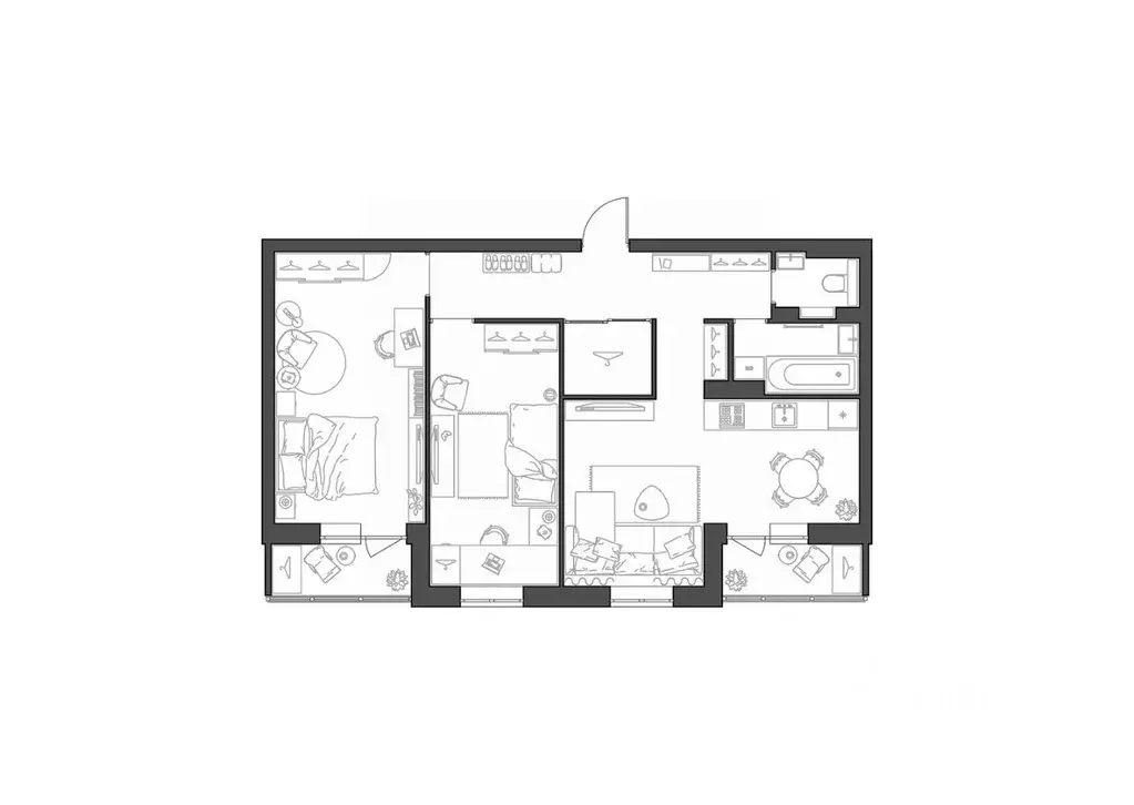 3-к кв. Волгоградская область, Волгоград Квартал жилой комплекс (76.27 ... - Фото 1