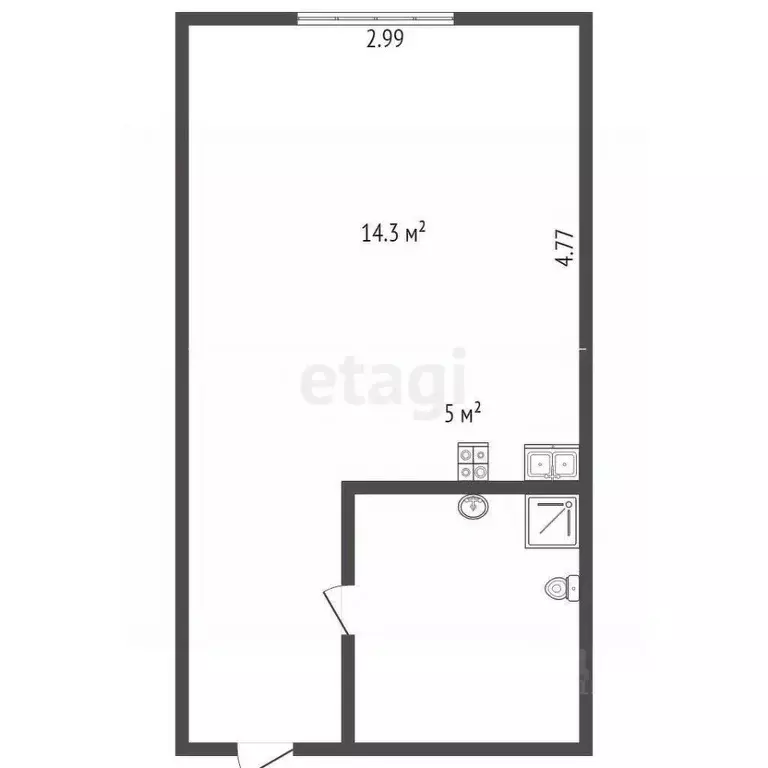 Студия Ленинградская область, Всеволожский район, пос. Бугры Новая ... - Фото 2