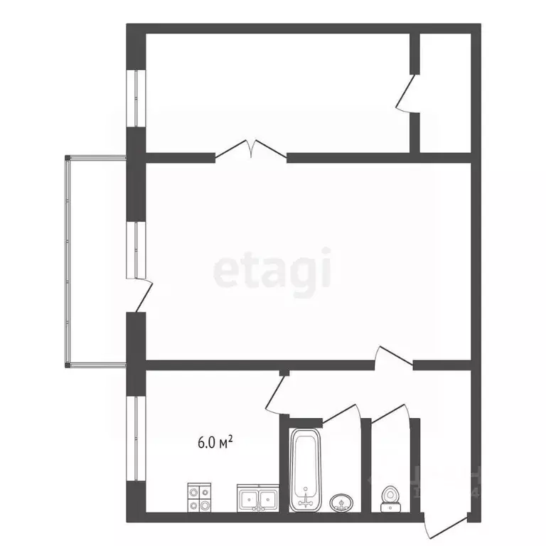 2-к кв. Псковская область, Остров ул. ДОС, 10 (43.9 м) - Фото 1