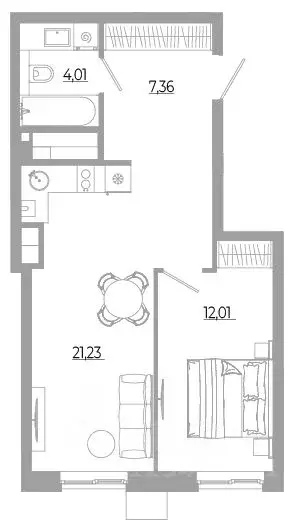 1-к кв. Астраханская область, Астрахань Энергетическая ул. (44.22 м) - Фото 1