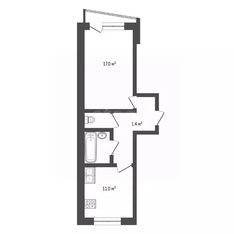 1-к кв. Нижегородская область, Выкса городской округ, Досчатое рп, ... - Фото 1