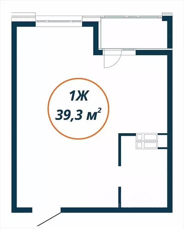 Студия Приморский край, Находка  (39.3 м) - Фото 2