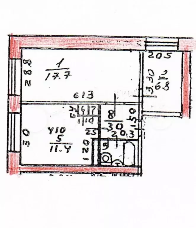 2-к. квартира, 42,4 м, 2/5 эт. - Фото 1