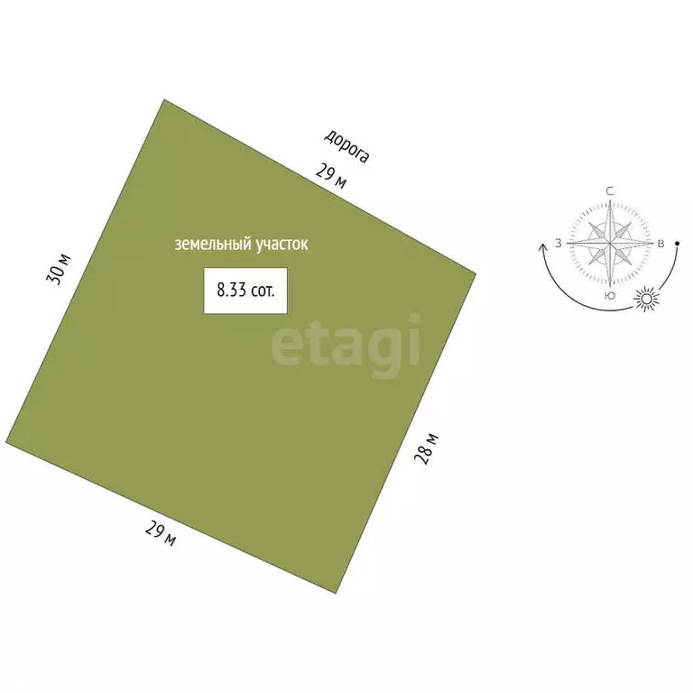 Участок в Заводоуковск, улица Гилёвская Роща (8.33 м) - Фото 1