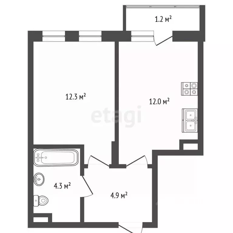 1-к кв. Москва Сосенское поселение, просп. Куприна, 7к1 (34.7 м) - Фото 2