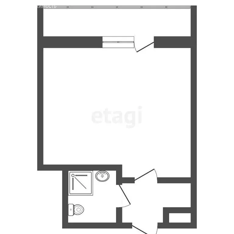 Квартира-студия: Тюмень, улица Мельникайте, 113 (17.6 м) - Фото 1