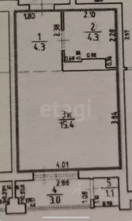 Студия Калининградская область, Калининград ул. Старшины Дадаева, 55к1 ... - Фото 2