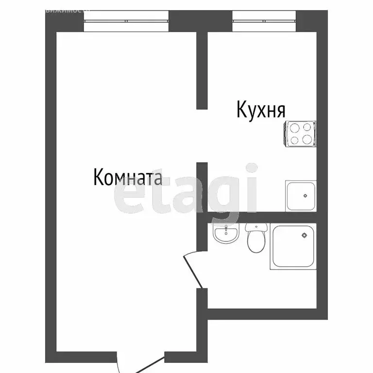 1-комнатная квартира: Сочи, улица Тимирязева, 29/2 (30.7 м) - Фото 0