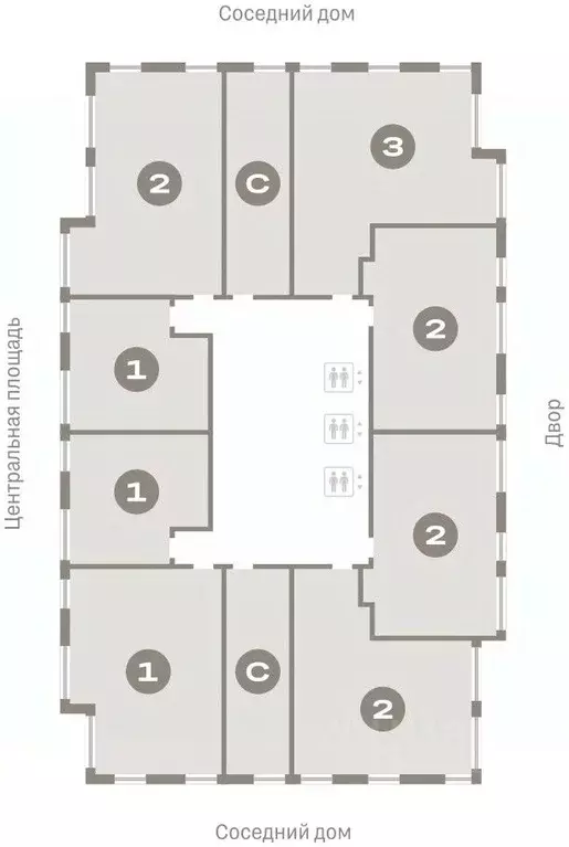 2-к кв. Новосибирская область, Новосибирск Европейский Берег мкр,  ... - Фото 1