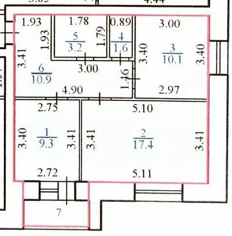 2-к кв. Чувашия, Чебоксары ул. Богдана Хмельницкого, 127к2 (53.0 м) - Фото 2
