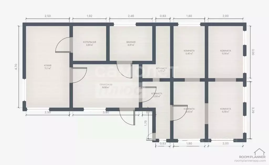 Дом в Краснодарский край, Апшеронск ул. Ломоносова (93 м) - Фото 2